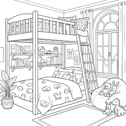 Cozy Children's Bunk - Bed Bedroom
