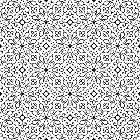 Colorful Geometric Floral Pattern