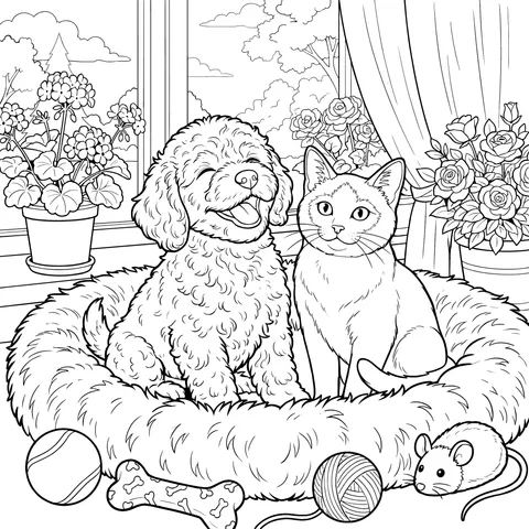 Adorable Pets Together