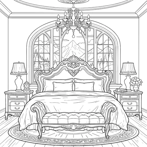 Luxurious Bedroom View