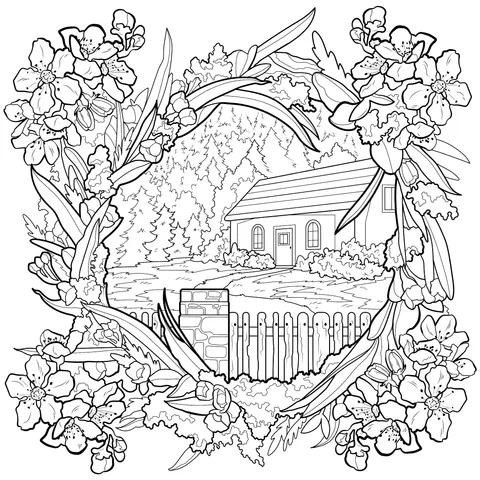 1492_House_spring_flowers_meadow