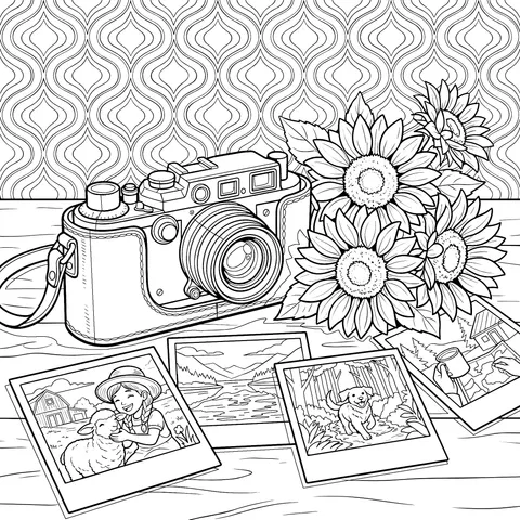 Vintage Camera and Beautiful Moments