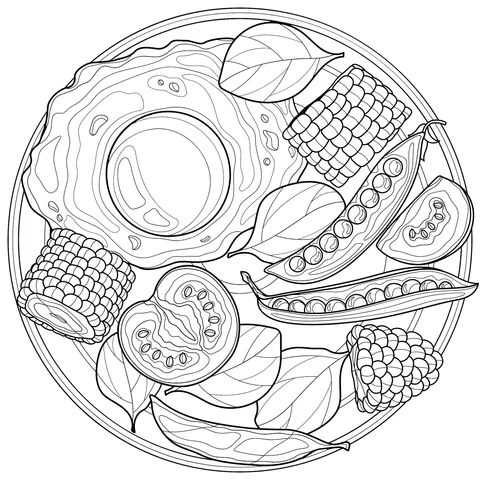 Rich Breakfast Illustration