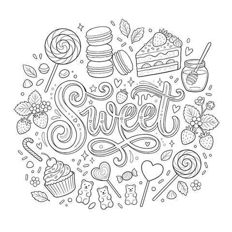 Sweet Candies and Desserts