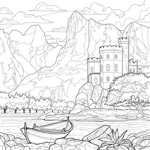 1497_Castle_spring_lake_boat