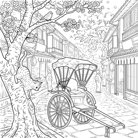 Spring Scene in an Ancient Alley
