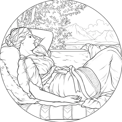 1911——John William Godward——In Realms of Fancy