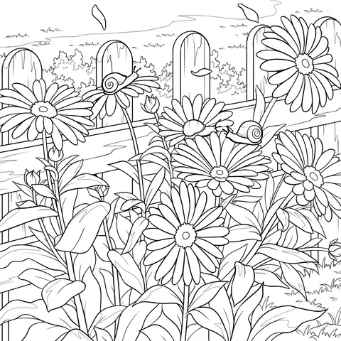 蜗牛与野花