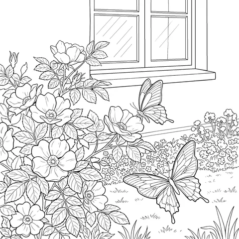 花与蝶