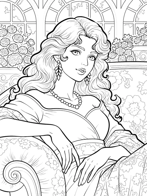 Elegant Vintage - style Woman