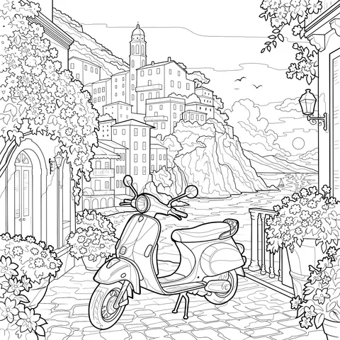 1517_Scooter_on_terrace_Sicily