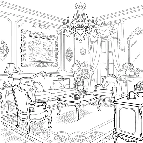 Elegant Living - room Scene