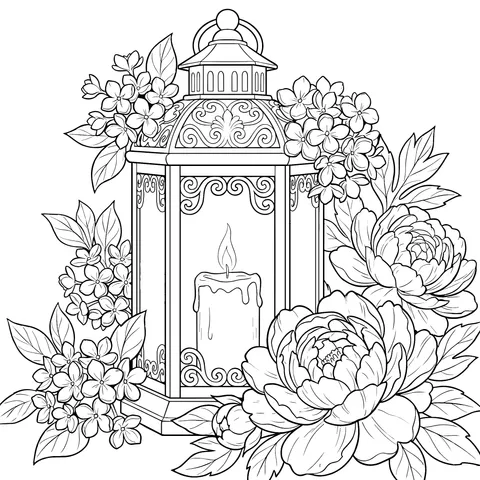 灯与花