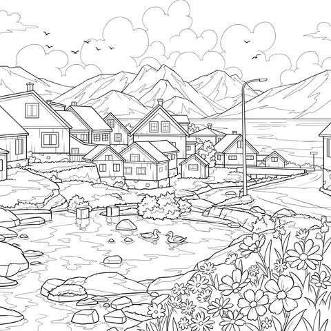 Beautiful Lakeside Village