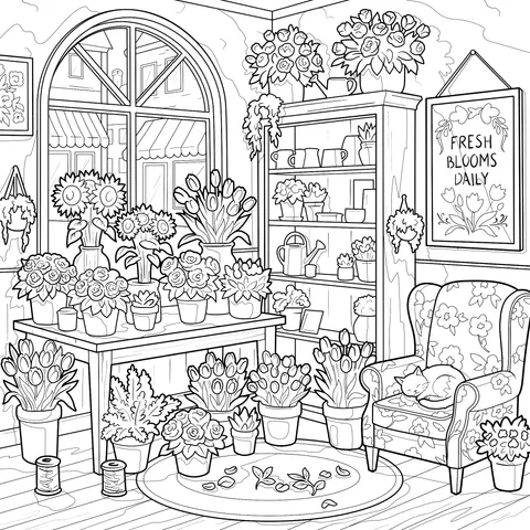 Cozy Flower - filled Cottage