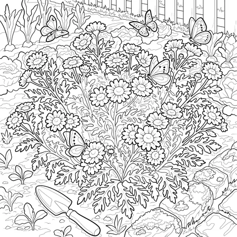Colorful Garden Scene