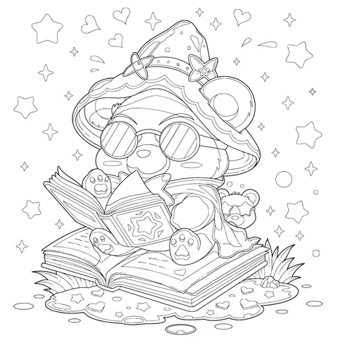 Magic Teddy Bear Reading Picture
