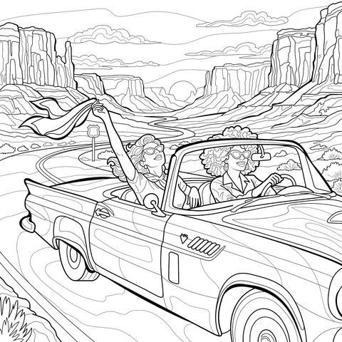 Road Trip Illustration