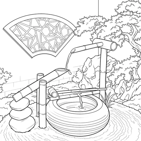 Japanese Garden Scene
