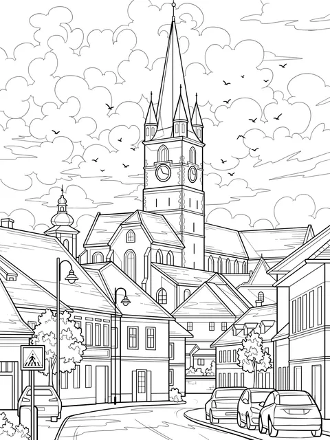 European Town Scenery