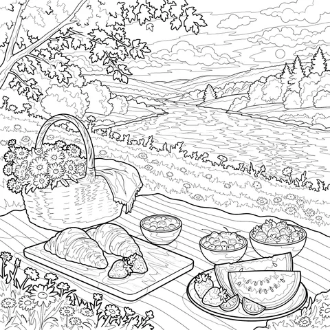 Outdoor Picnic Scenery