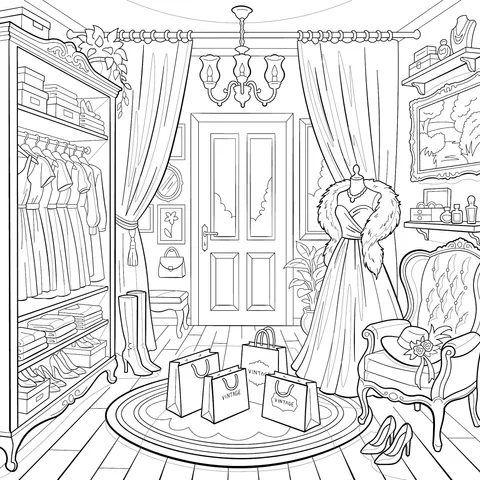 Fashionable Cloakroom