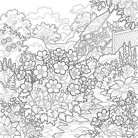 Beautiful Garden Scene