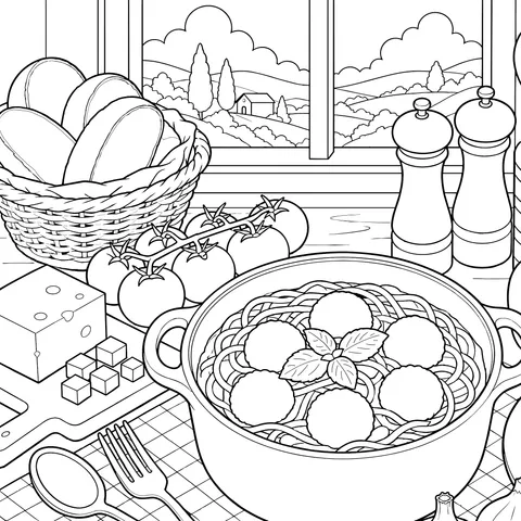 Cozy Italian Food Scene