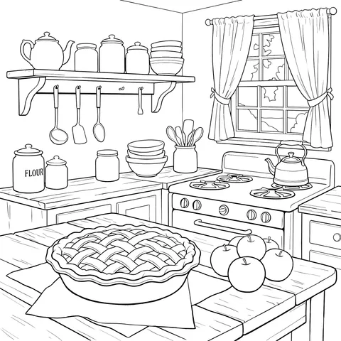 Cozy Kitchen Scene