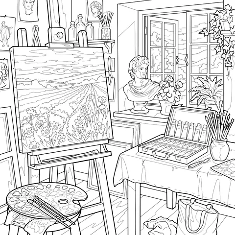 Art - creation Studio Scene