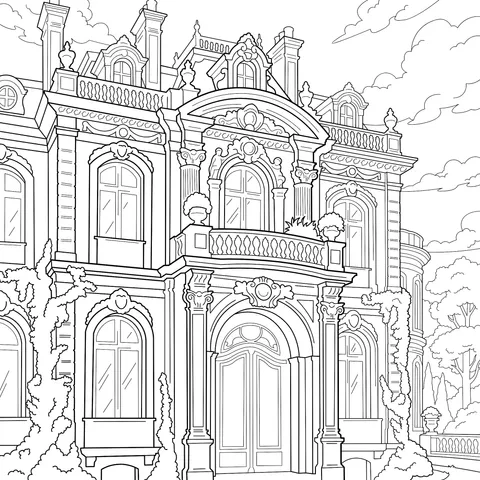 Exquisite European - style Mansion