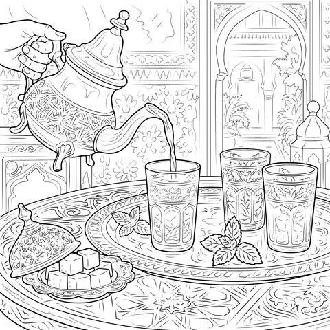 Moroccan Tea - Drinking Ambiance