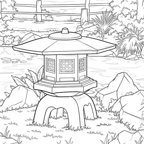 Japanese Garden Stone Lantern