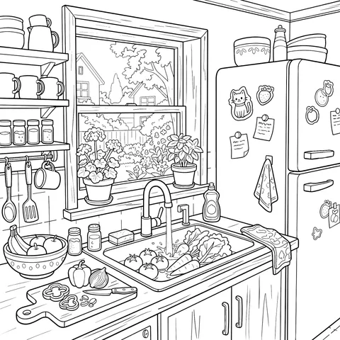 Cozy Kitchen Scene