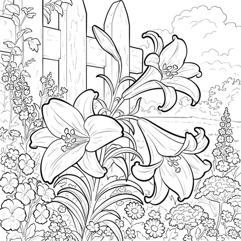 Lilies in the Garden