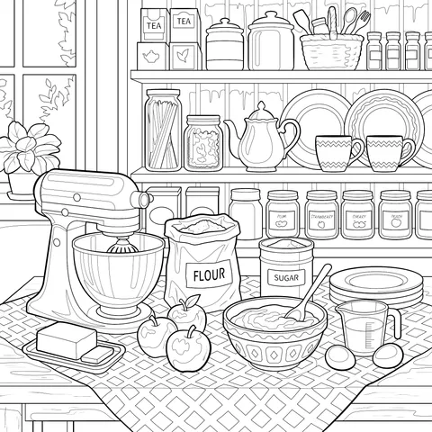 Cozy Kitchen Scene