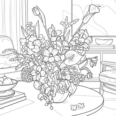Indoor Flower - Arrangement Scene