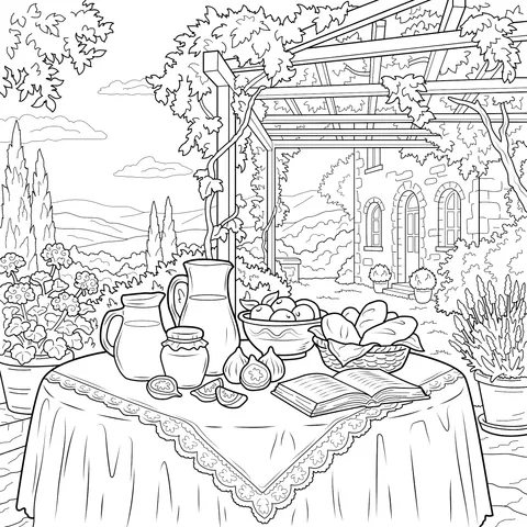 Rustic Table Scene