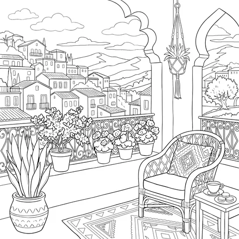 Cozy Balcony View