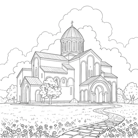 Beautiful Church Landscape