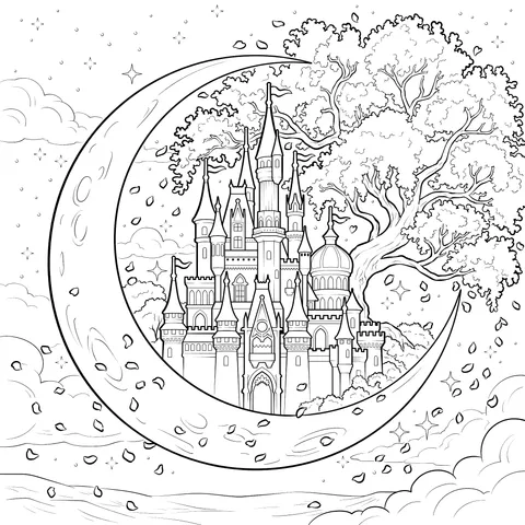 Dreamy Castle on the Moon