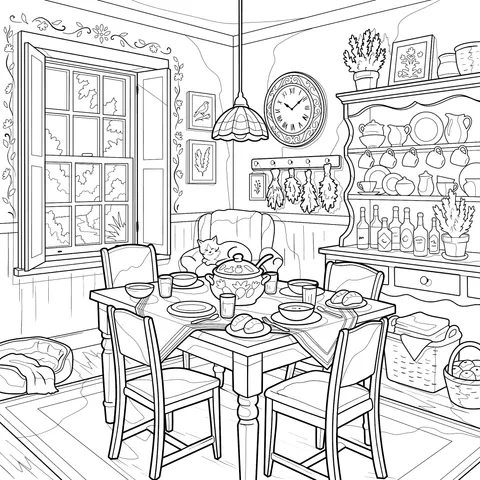 Cozy Rustic - style Indoor Scene