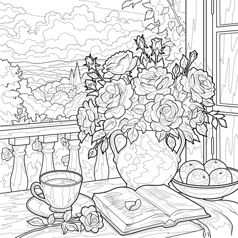 Leisurely Time by the Window