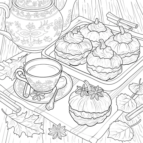 Autumn Tea - time with Pastries