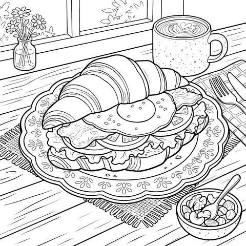 Delicious Breakfast Illustration