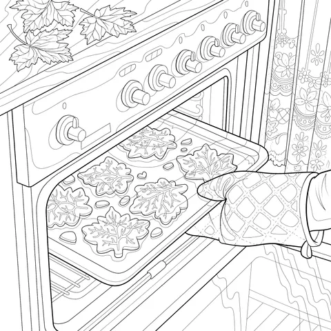 Autumn Cookie - Baking Scene
