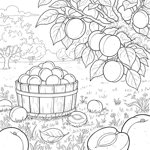 Harvest - rich Apricot Orchard