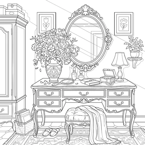 Vintage Dressing - table Scene
