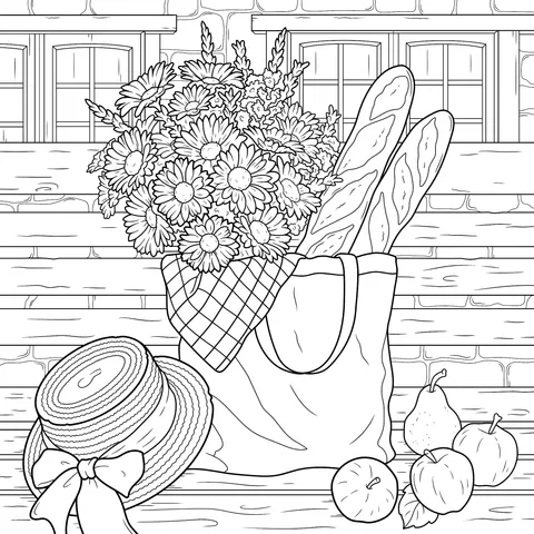 Flowers and Delicacies by the Window