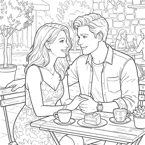 Romantic Outdoor Date Scene